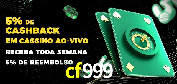 Promoções do cassino ao Vivo cf999